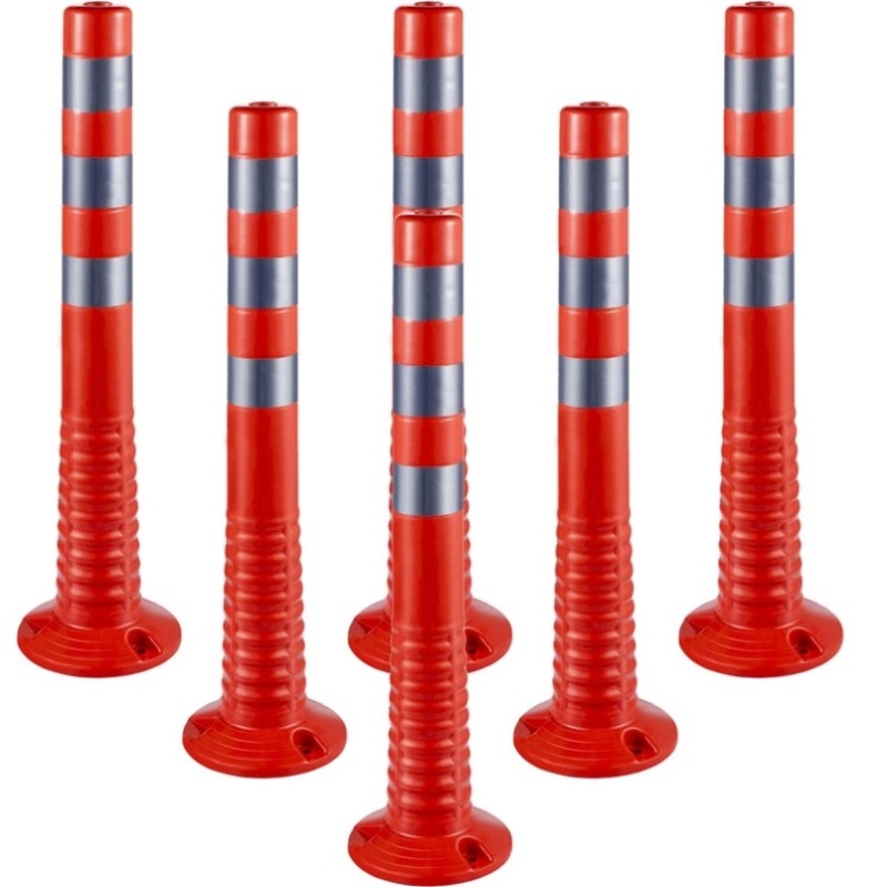 VEVOR Traffic Delineator Posts Flexible Channelizer Cone 30 Spring Post 6PCS V952-JSZPUJSZ6P0000001V0