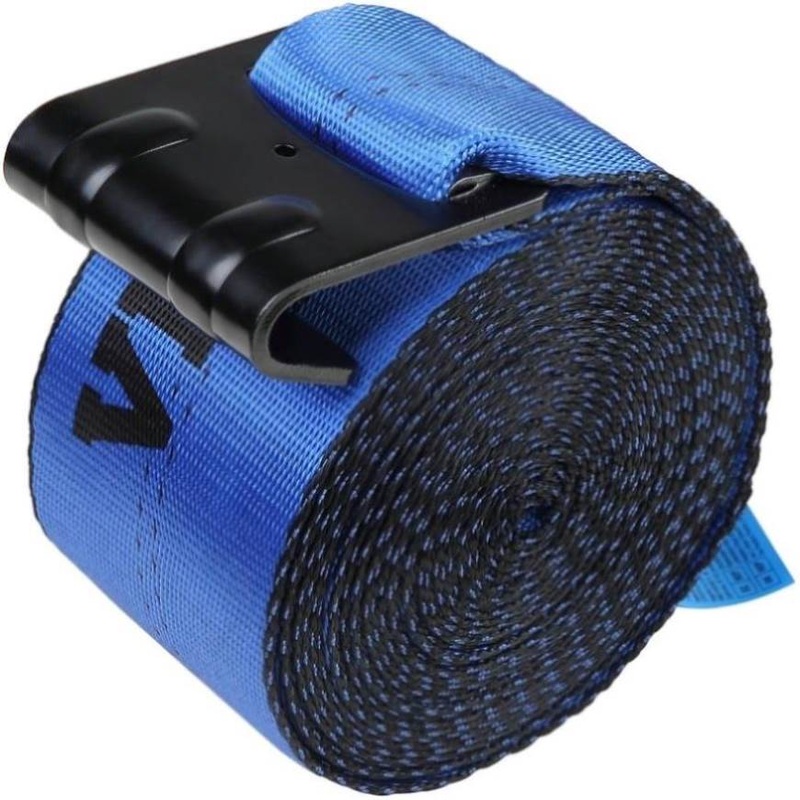 VEVOR Winch Straps, 10.2 cm x 9.1 m, 2.7T Load Capacity, 8.2T Breaking Strength, Truck Straps with V952-PGJPDLS4INCH3LGJKV0