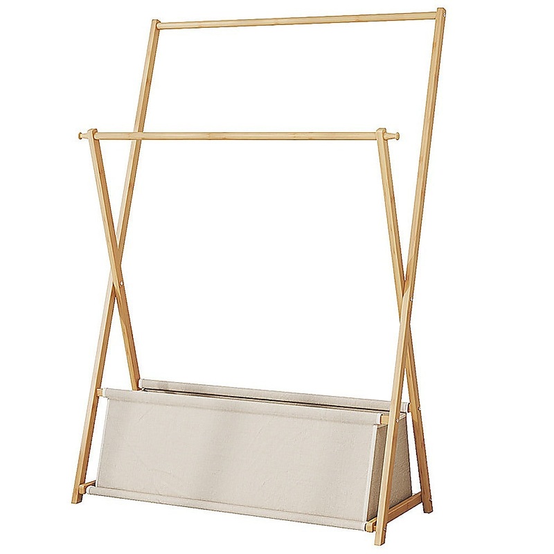 100x155cm Clothes Rail Rack Rack Garment Rack Freestanding Hanger Bedroom Clothing Rack With Lower V63-840731