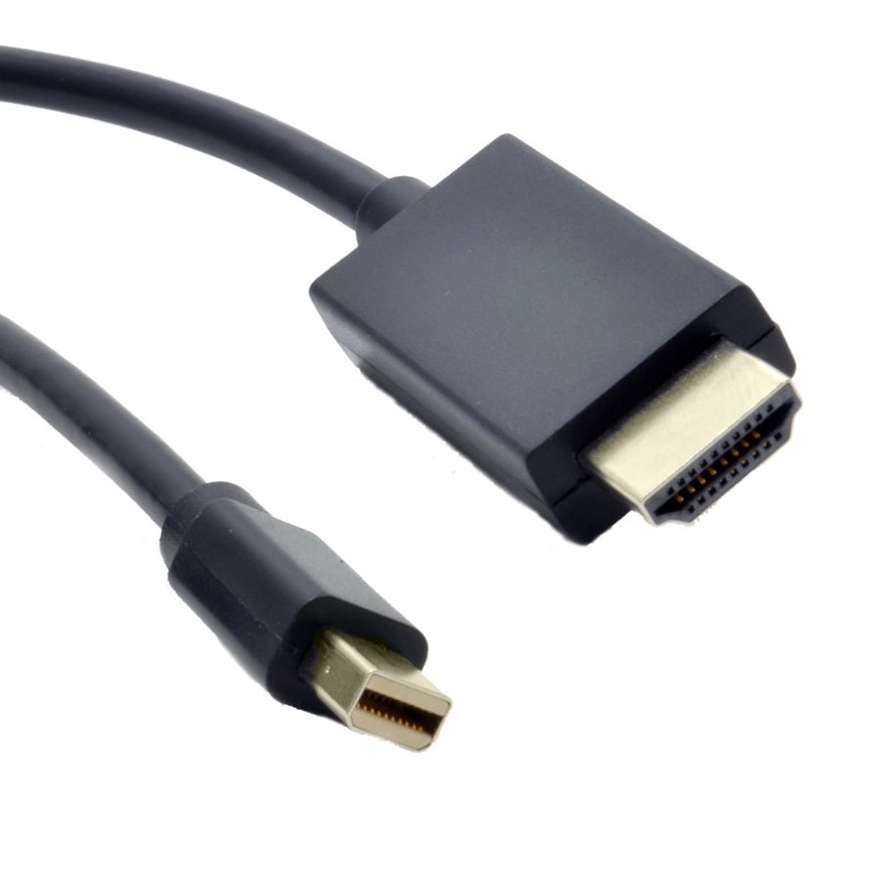 3m Mini DisplayPort Male – HDMI Male Cable: Black 022.002.0453