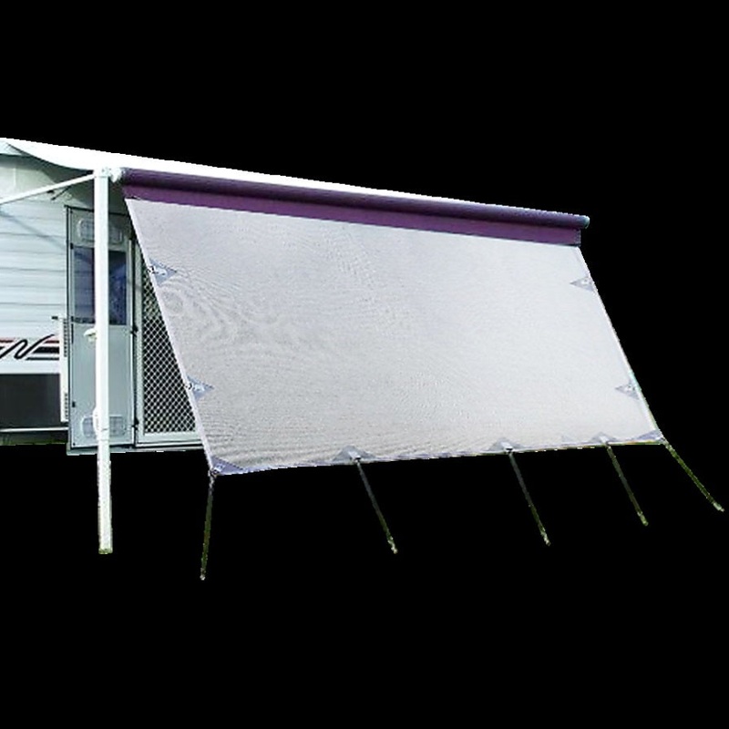 4m Caravan Privacy Screen Side Sunscreen Sun Shade for 14′ Roll Out Awning V63-823591