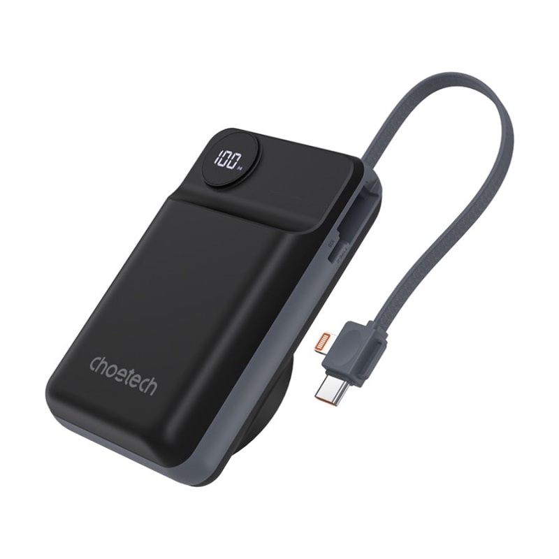 CHOETECH B696-BK 20000mAh 22.5W USB-A + USB-C x 2 + MagLeap Wireless Charge Power Bank Black V28-ELECHOB696BK