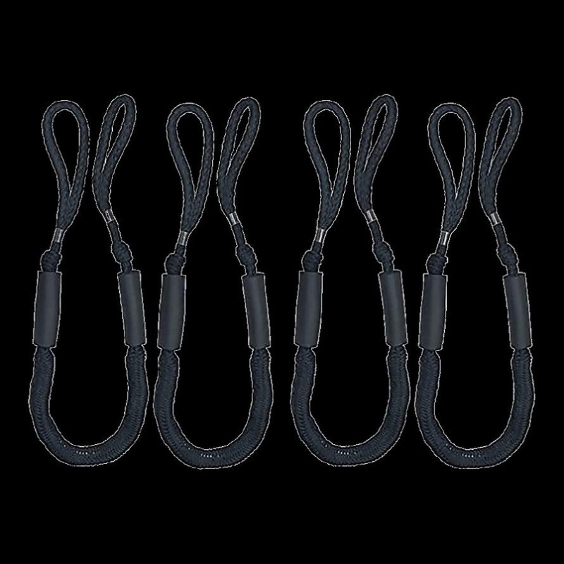 4 Pack Marine Bungee Dock Line Boat Mooring Rope Anchor Cord Stretch V63-840231