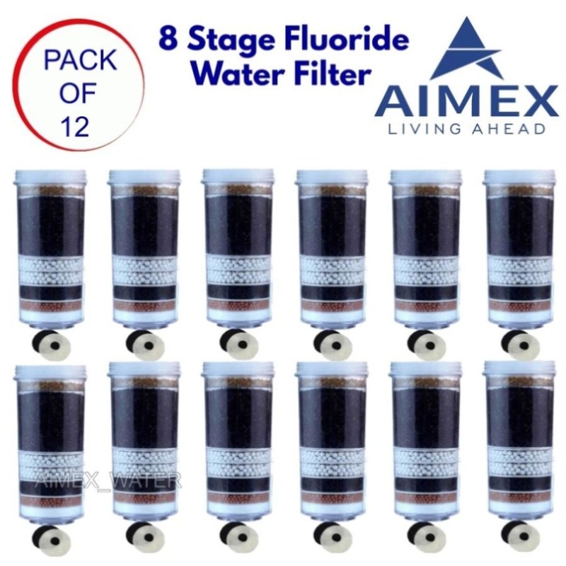 Aimex 8 Stage Fluoride Reduction Water Filter Cartridges x 12 V502-8KDFAAF12