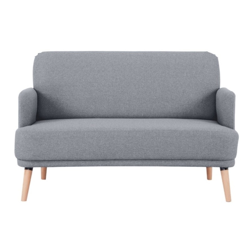 Brianna 2 Seater Sofa Fabric Uplholstered Lounge Couch – Light Grey V315-VOL-FRA-02