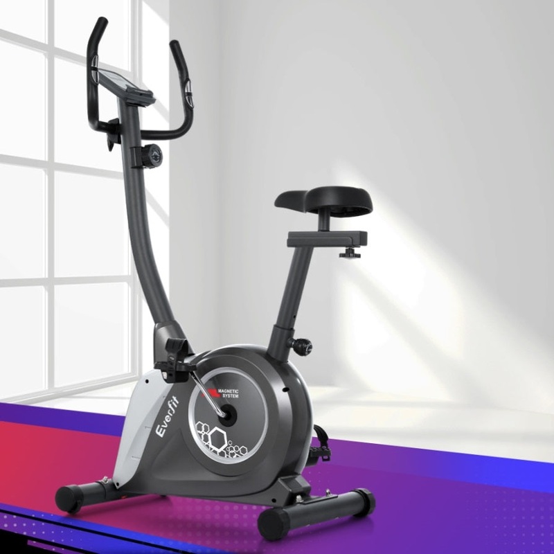 Everfit Magnetic Exercise Bike Upright Bike Fitness Home Gym Cardio EB-H-MB-01-GR