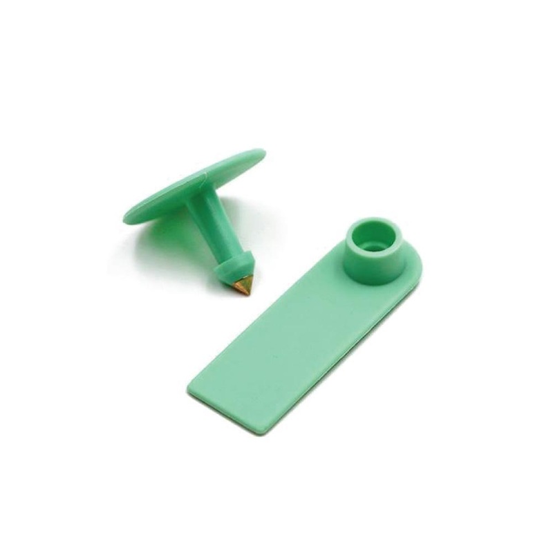 100x Cattle Ear Tags 5x2cm Set – Mini Green Blank Pig Goat Livestock Label V238-SUPDZ-28211736215632