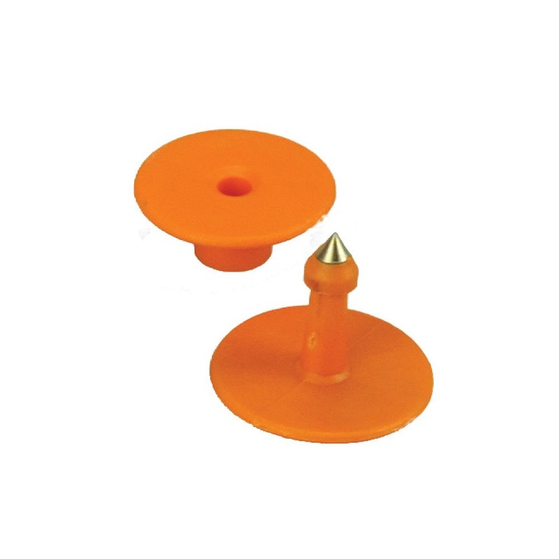 100x Cattle Ear Tags Set – Round Orange Blank Pig Sheep Goat Cow Livestock Label V238-SUPDZ-28745498755152