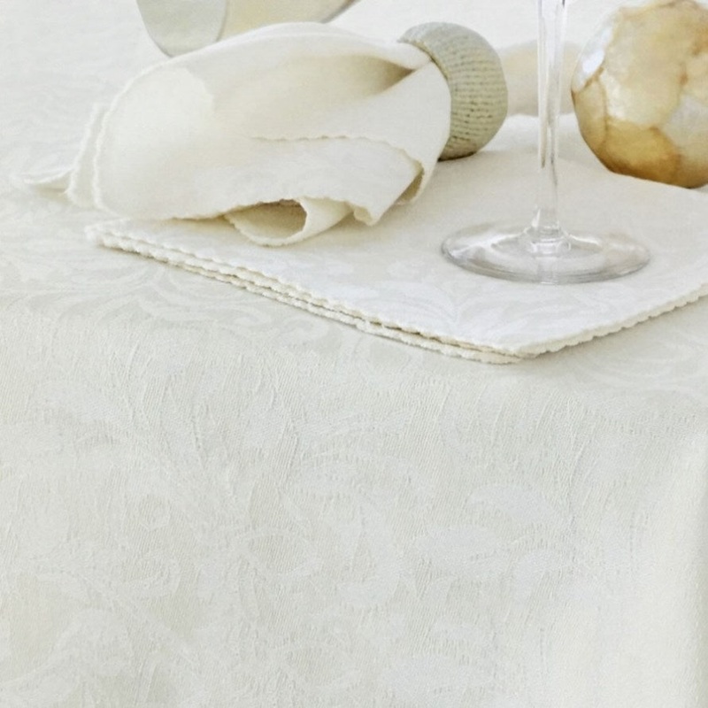 Damask Embossed Tablecloth 170 x 310 cm Bright White V442-GNA-TABLEC-DAMASKEMB-310OB-WHITEMARSH