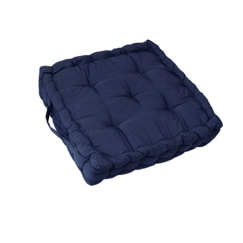 1 Pc Floor Box Cushion Pad 40 x 40+ 8 cm Indigo V442-BZO-CHAIRCU-1PCBOXCUSHION-INDIGO-SQ