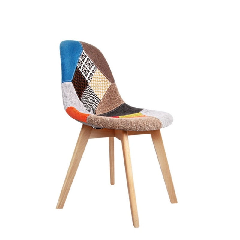 Artiss Dining Chairs Set of 2 Fabric Retro Replica DSW BA-BB-DSW-56FBX2