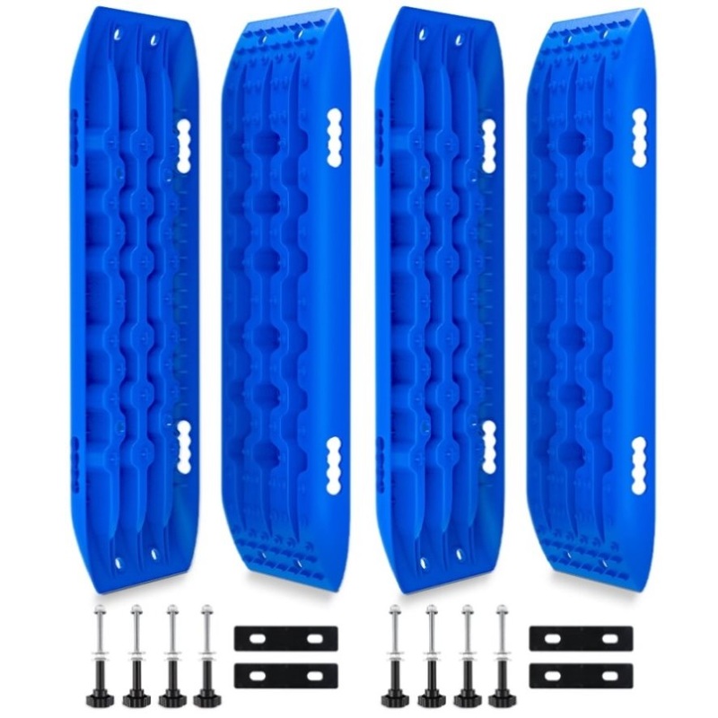 X-BULL 4X4 Recovery tracks 10T 2 Pairs/ Sand tracks/ Mud tracks/ Mounting Bolts Pins Gen 2.0 -Blue V211-AU-ST005XBP001-2