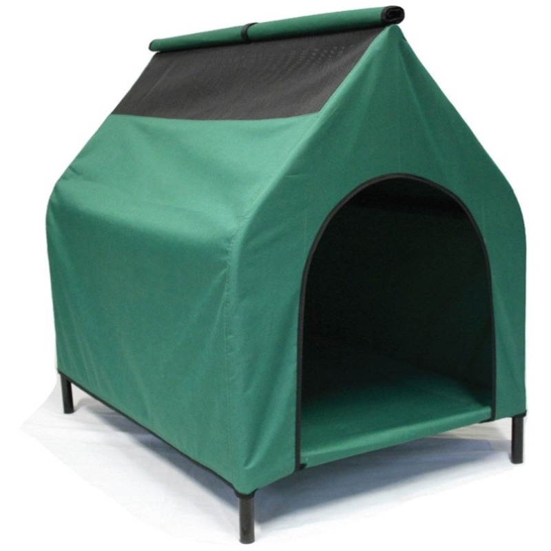 Green L Waterproof Portable Flea and Mite Resistant Dog Kennel House Nest Outdoor Indoor V278-UN5802