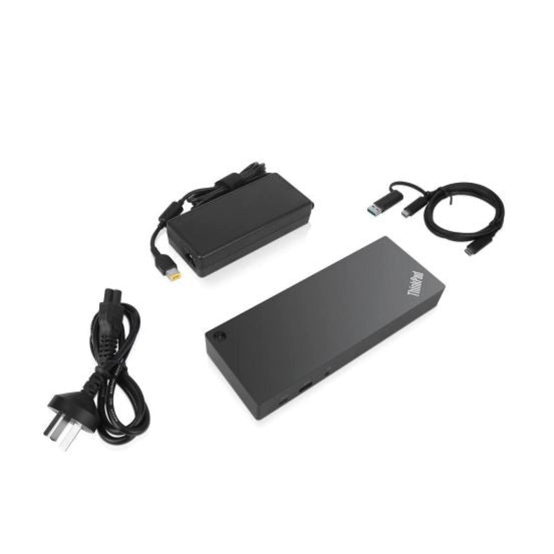 LENOVO ThinkPad Hybrid USB-C with USB-A Dock – Docking station – USB-C – 2 x HDMI, 2 x DP – GigE V177-L-NBL-40AF0135AU