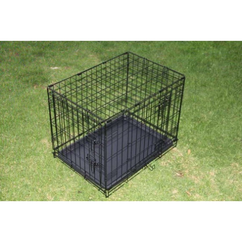YES4PETS 24′ Collapsible Metal Dog Puppy Crate Puppy Cage Cat Rabbit Carrier V278-CR24