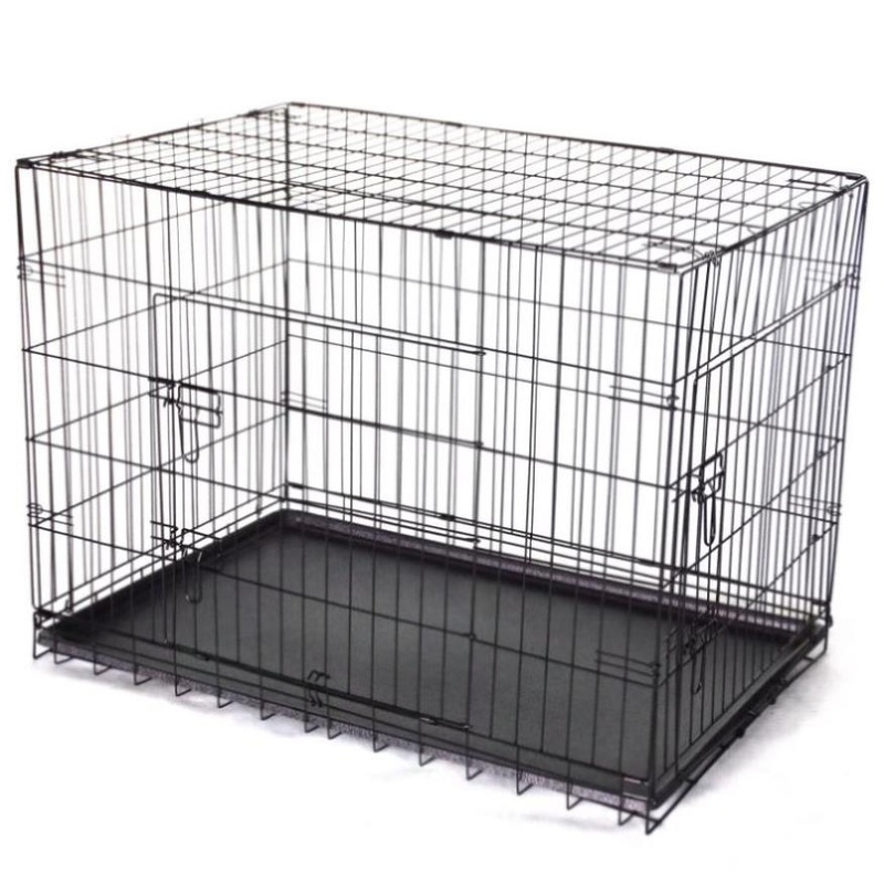 YES4PETS 30′ Collapsible Metal Dog Crate Cage Cat Carrier With Tray V278-CR30