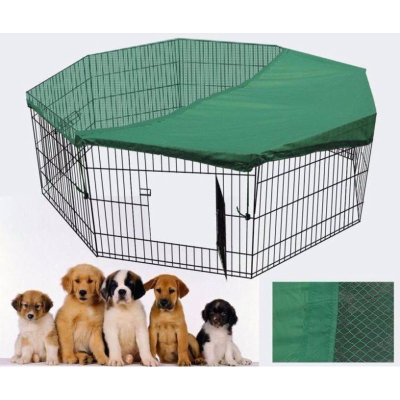 YES4PETS 36′ Dog Rabbit Playpen Exercise Puppy Cat Enclosure Fence With Cover V278-PL36WCOVER