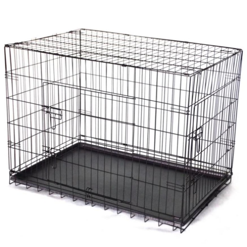 YES4PETS 48′ Collapsible Metal Dog Cat Crate Cat Rabbit Puppy Cage With Tray V278-CR48