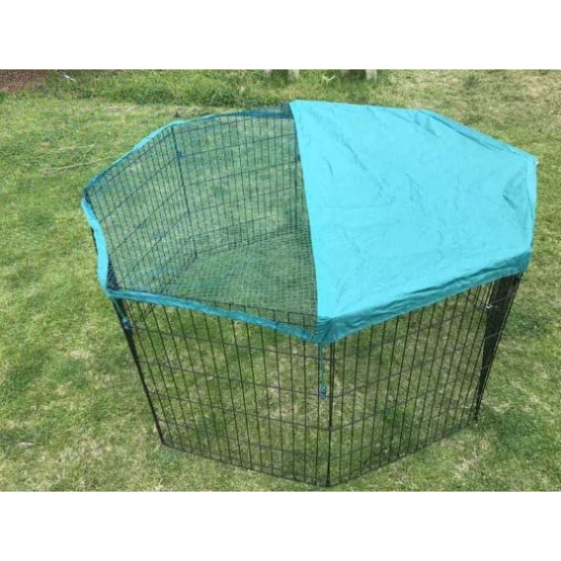 YES4PETS 6 Panel Dog Cat Exercise Playpen Puppy Enclosure Rabbit Fence With Cover V278-PL24-6WCOVER