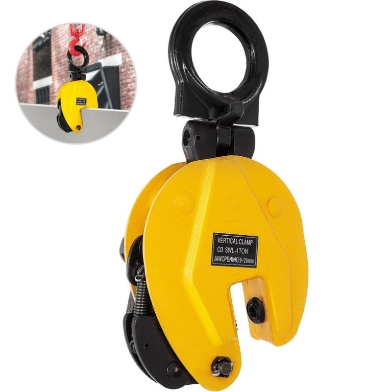 VEVOR 1T Vertical Plate Lifting Clamp Grab Clamp Dog Steel Lift Grip Sling V952-DG1TSD00000000001V0