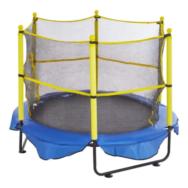 VEVOR 5FT Trampoline for Kids, 60 Indoor Outdoor Trampoline with Safety Enclosure Net, Basketball V952-DWYXBC5YCDWYPRW3SV0