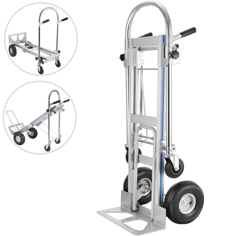 VEVOR Aluminum Hand Truck 3 in 1 Folding Hand Truck Convertible Hand Truck and Dolly V952-SX-3IN1LHJZDC0001V0