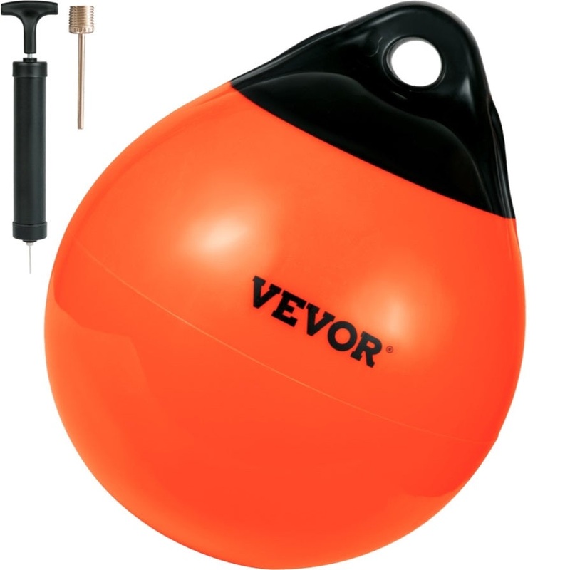 VEVOR Boat Buoy Balls, 15 Diameter Inflatable Heavy-Duty Marine-Grade PVC Marker Buoys, Round Boat V952-CYXBCSB15INCH749JV0