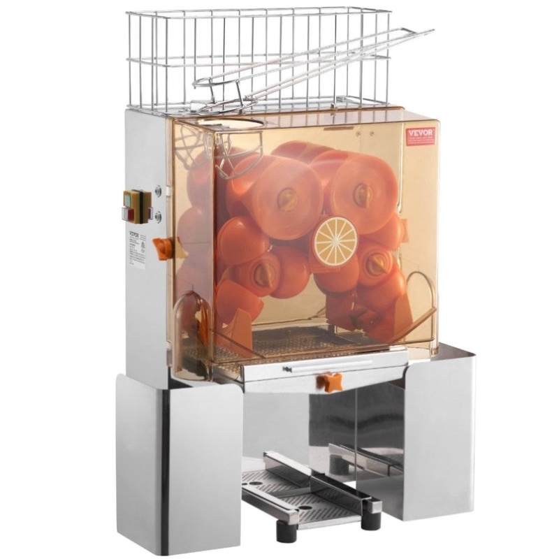 VEVOR Commercial Orange Juicer Machine, 120W Automatic Juice Extractor, Stainless Steel Orange V952-TSZDJLCZJBZDVGFHDV3