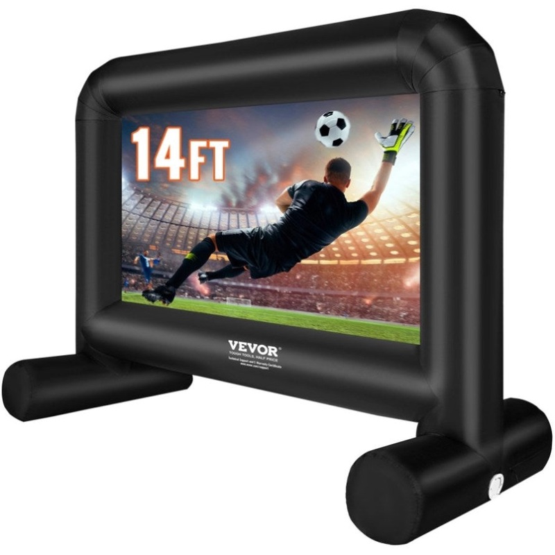 VEVOR Inflatable Movie Screen, 14 FT Inflatable Projector Screen for Outside with Blower and V952-TYPM20CQSCQSN09WYV3