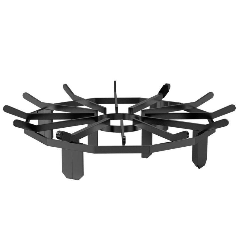 VEVOR Log Grate, 27 inch Heavy Duty Wheel Fire Grate with 6 Support Legs, Solid Powder-coated Steel V952-LXYMP6X20MM27JRUUV0