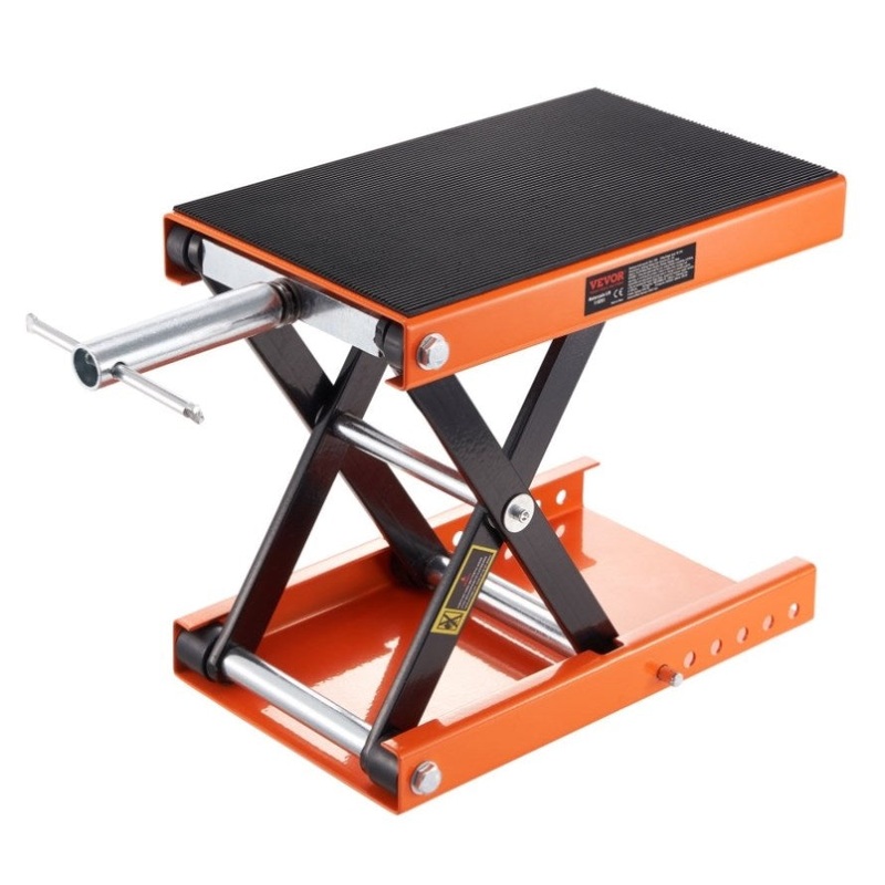 VEVOR Motorcycle Scissor Jack Lift 1100 lbs Wide Deck Hoist Stand for ATVs Bike V952-MTCSJJCSB1100QMRIV0