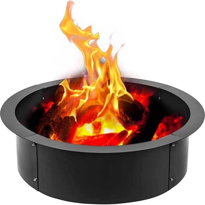 VEVOR Outdoor Fire Pit Ring 106cm BBQ Table Grill Garden Wood place V952-SKHP42X36X10YC001V0