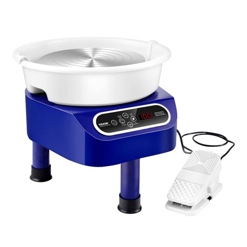 VEVOR Pottery Wheel, 10 inch Pottery Forming Machine, 350W Electric Wheel for Pottery with Foot V952-ZQLPJSJS10YC01YWVV3