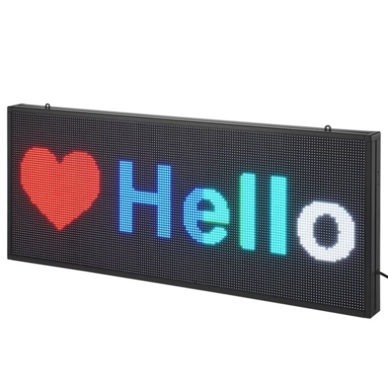 VEVOR Programmable LED Sign, P6 Full Color LED Scrolling Panel, DIY Custom Text Animation Pattern V952-XGSGDBZP40X1OLUIUV3