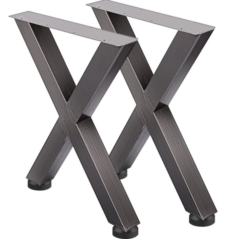 VEVOR Set of 2 Steel Table Legs, 28’Height 24’Wide Dining Table Legs, Heavy Duty 3.1 Square Box V952-ZTCX720X600MM0001V0