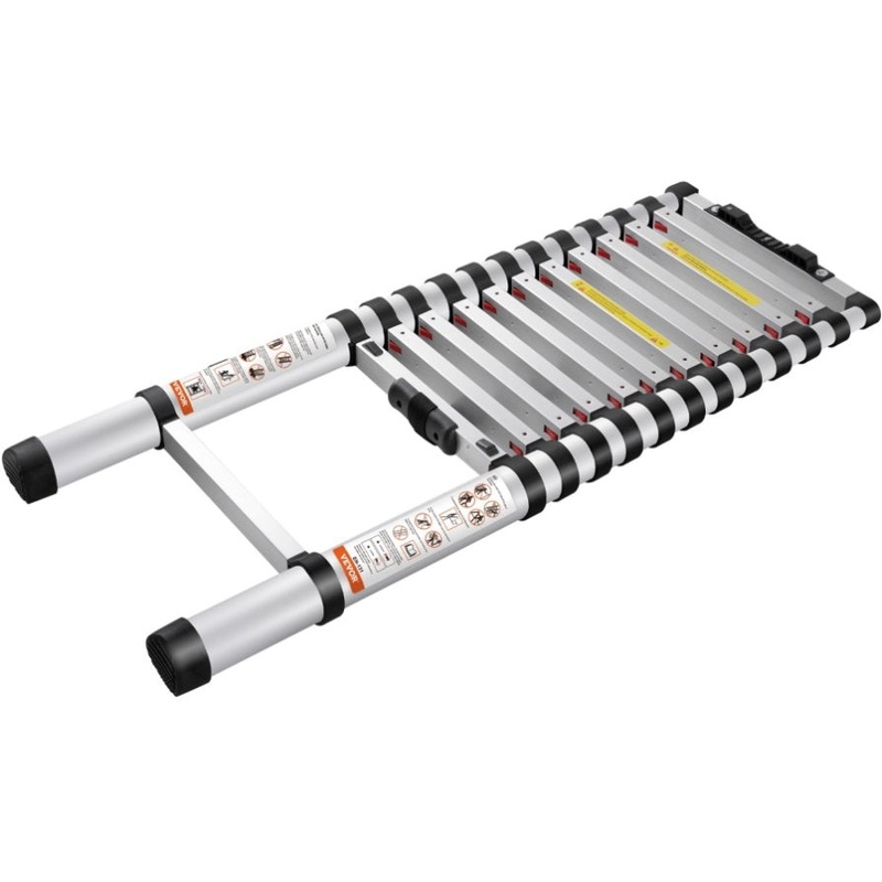 VEVOR Telescoping Ladder Aluminum Extension Step 12.5 ft Multi-purpose Portable V952-SSLTN125170KGIL80V0
