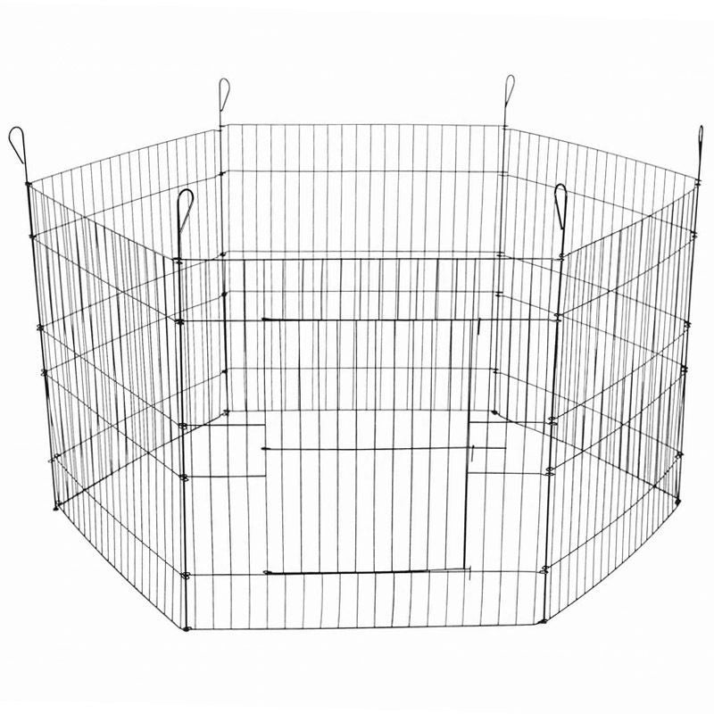 YES4PETS 24′ 6 Panel Pet Playpen Fold Exercise Cage Fence Enclosure V278-PL24-6T