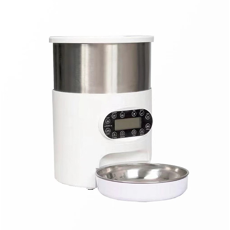 YES4PETS Electric Automatic Pet Dog Cat Rabbit Feeder Stainless Steel 4.5L Dispenser V278-PF123-4L5-SS-FOOD-FEEDER