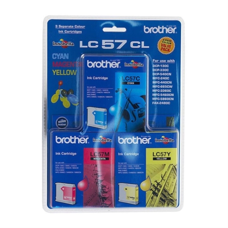 Brother LC57 CMY Colour Pack DS-B57CMY