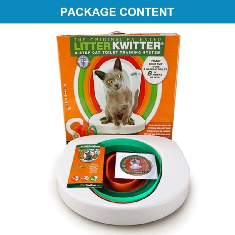 Cat Toilet Training System 3 Step Litter Kwitter Pet Training DVD Instruction V201-FDZ2021WH8AU