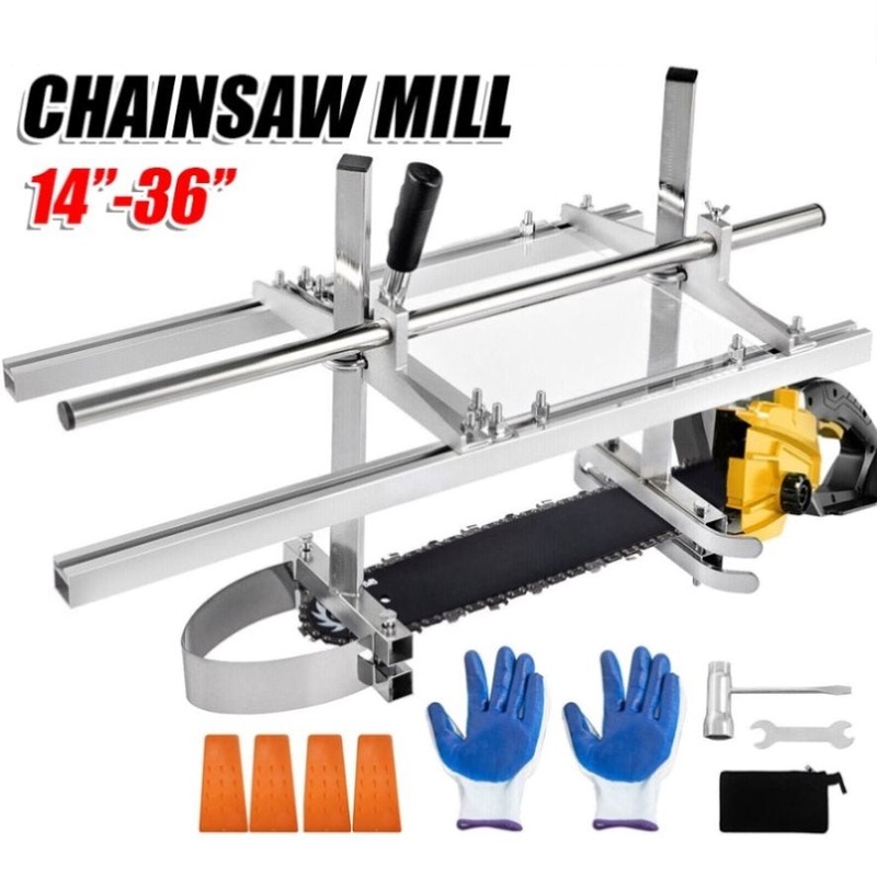 Chainsaw Mill For Saws 14-36 Bar Furniture Making Wood Cutting Aluminum Steel V201-FDZ8836SI8AU