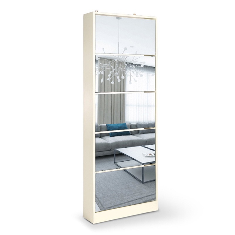 Sarantino 24 Pairs Shoe Cabinet Rack Storage Cupboard Organiser 5 Level Drawers CBT-KLN-063-017-170