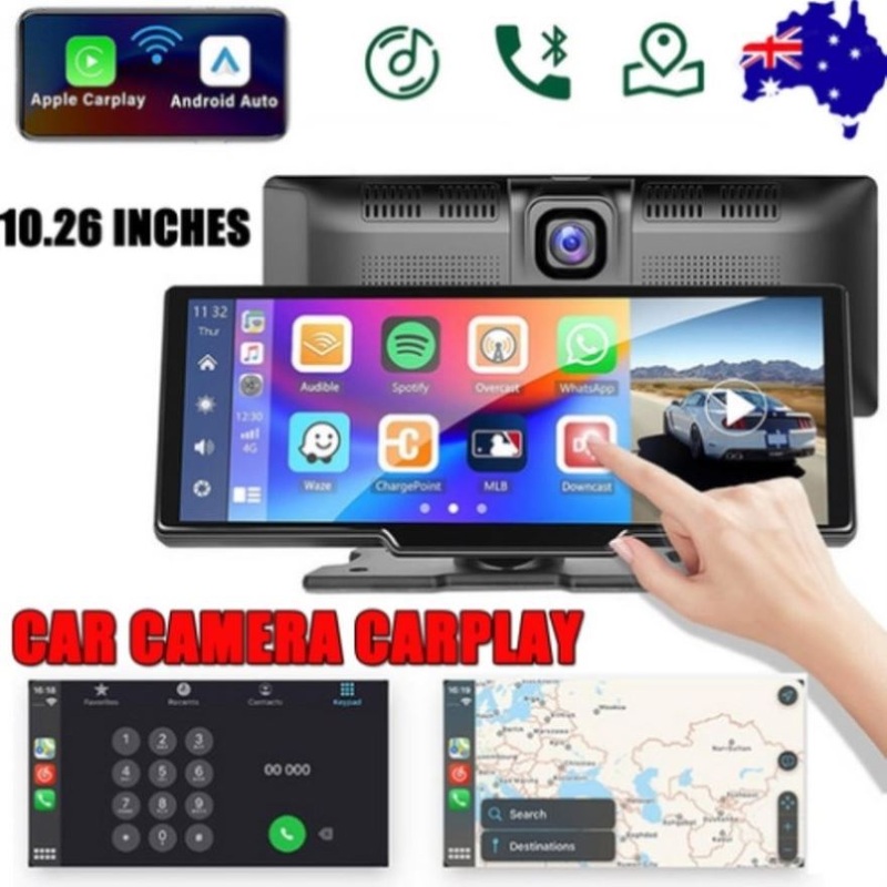 10.26 4K Car Camera Carplay Android Car GPS Navigation Dashboard Video Recorder V201-CAR1026BL8AU