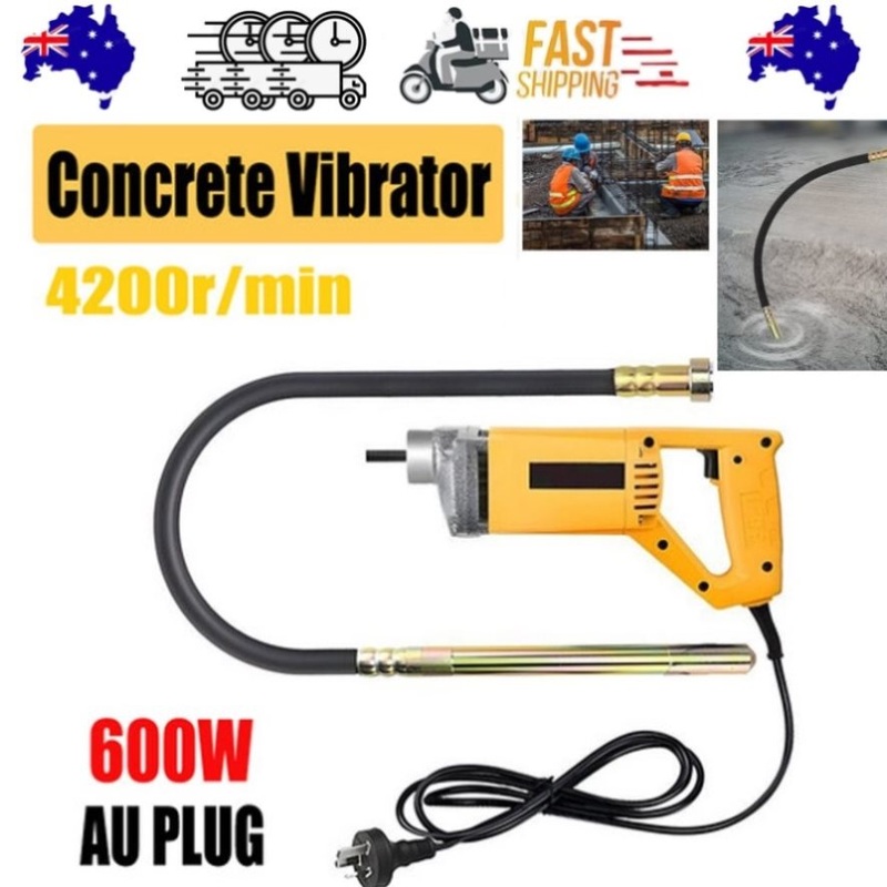 1800W Portable Handheld Electric Concrete Cement Mixing Vibrator w/Flexible Hose V201-FDZ2000YL8AU