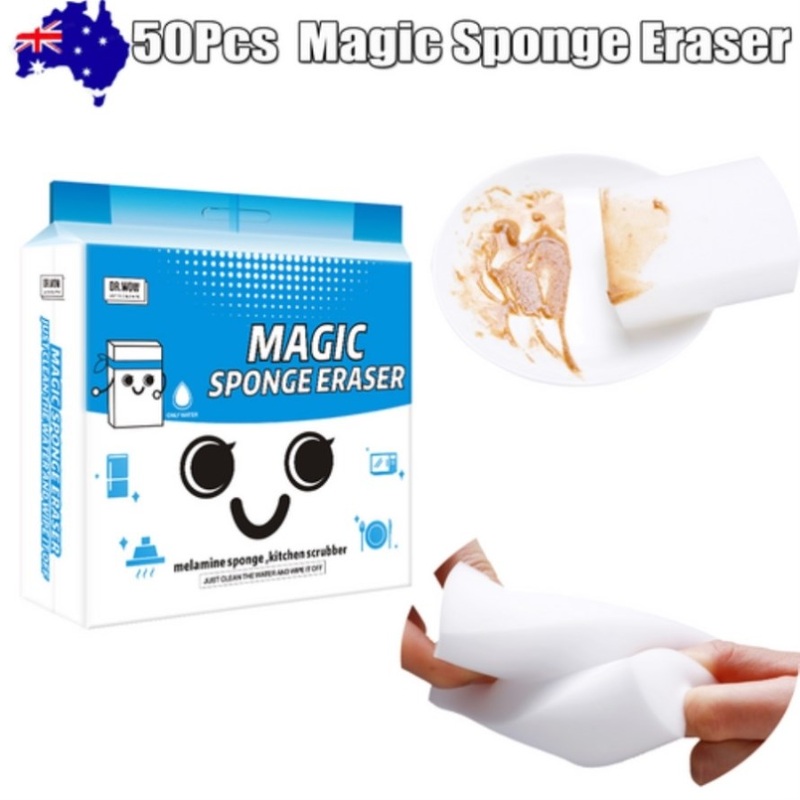 50Pcs Magic Sponge Eraser Kitchen Home Multi-function Foam Melamine Cleaner V201-W13165881