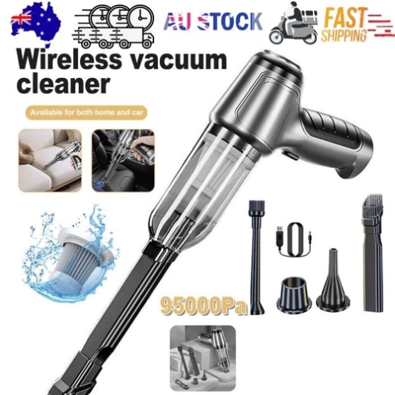 95000PA Wireless Car Vacuum Cleaner Handheld Vaccum Dust Blow Mini Power Suction V201-W12850058