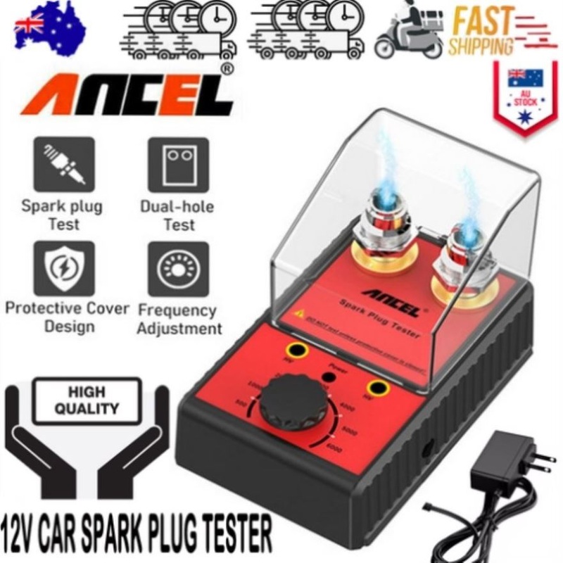 Ancel 12V Car Spark Plug Tester Auto Ignition System Tester Diagnostic Test Tool V201-CAR6002RE8AU