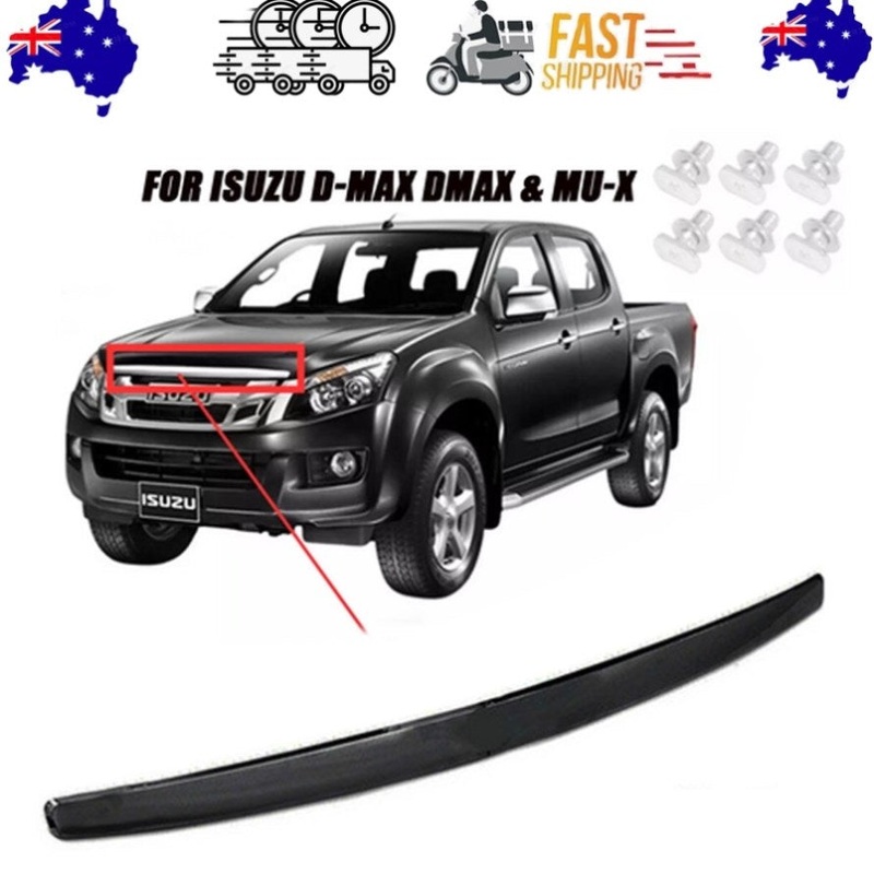 Black Car Chrome Front Bonnet Hood Trim Line For ISUZU D-Max Dmax & MU-X V201-CARDMAX50BL8AU