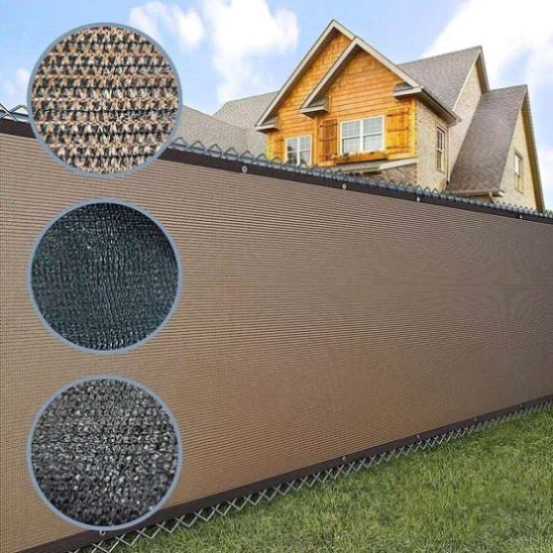 15m x 2m Fence Windscreen Privacy Screen Shade Cover Black Fabric Mesh Garden V63-844671