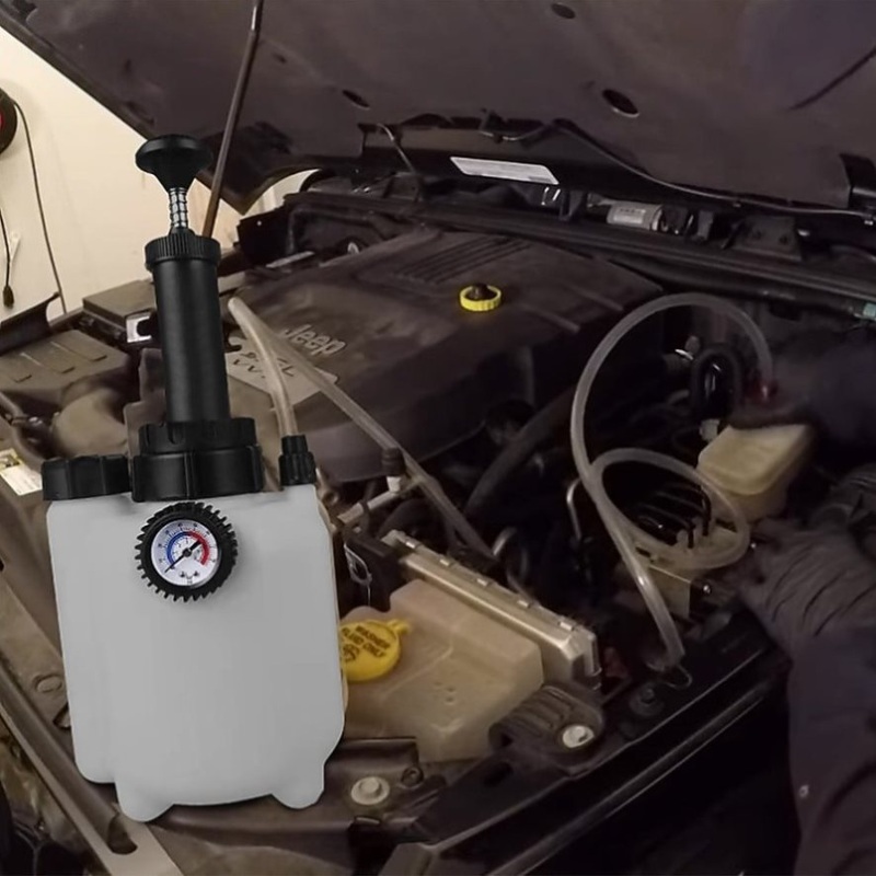 3L Transmission Oil Filling System Fluid Pump Manual Tool With 8pc ATF Adaptors V63-844271